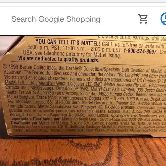 Vintage Barbie Wonder Women Mattel 1999 DC Comic collectible doll - Picture 13 of 13